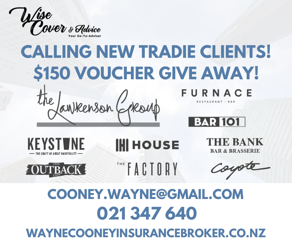Waikato-based insurance Broker Wayne Cooney Invites Tradies to Win Big with Their Free Quote
